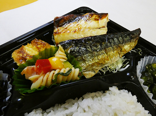本日のお魚のお弁当アップの画像